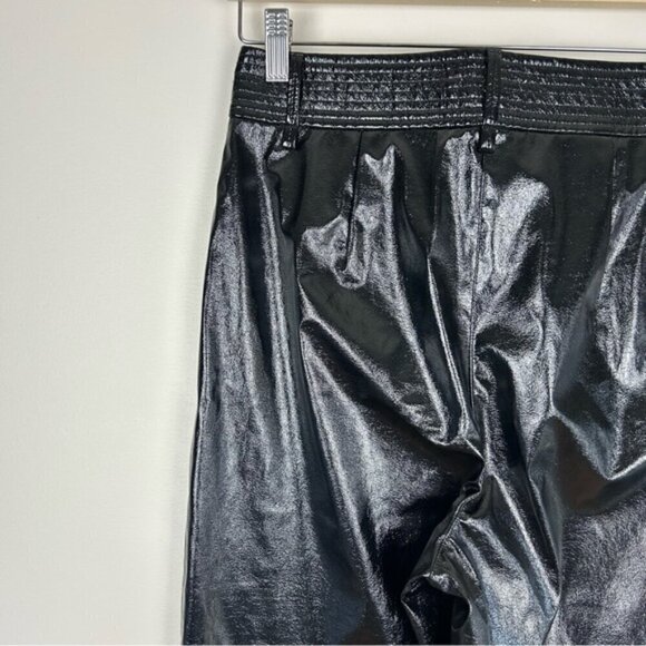 Wilfred Aritzia funk pant High-rise, glossy vinyl black pants size 8 - Picture 5 of 9